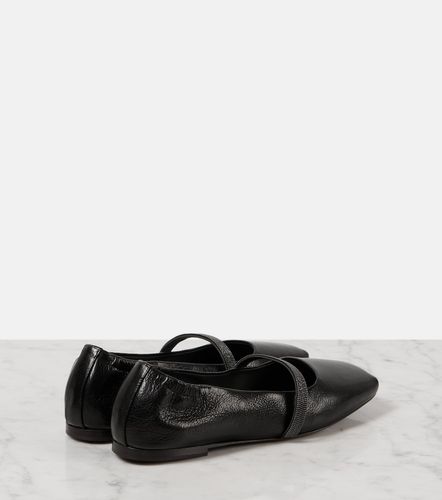 Monili leather Mary Jane flats - Brunello Cucinelli - Modalova