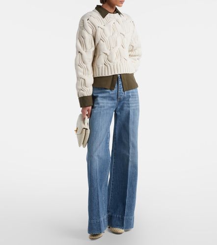 Jeans a gamba larga e vita alta - Bottega Veneta - Modalova