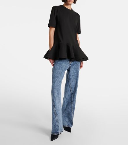 Alaïa T-shirt in jersey di cotone - Alaia - Modalova