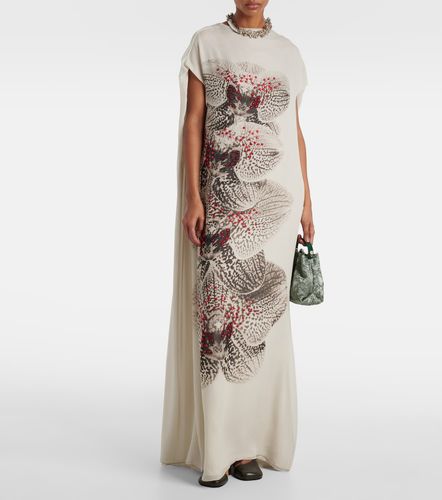 Abito lungo in georgette di seta - Dries Van Noten - Modalova