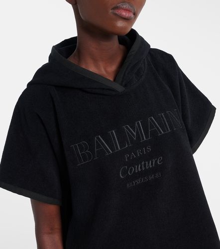 Couture cotton terry beach cover-up - Balmain - Modalova