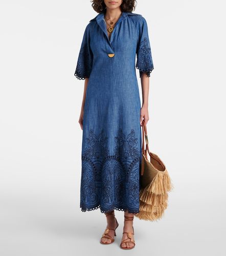Besticktes Maxikleid Coco aus Denim - Zimmermann - Modalova