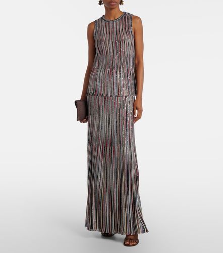 Missoni Sequined striped lame top - Missoni - Modalova