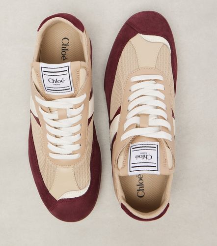 Kick suede-trimmed sneakers - Chloe - Modalova