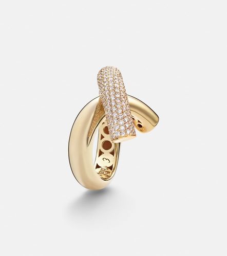 Anello Cross Loop Big in 18kt con diamanti - Engelbert - Modalova