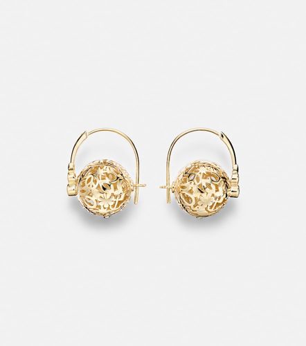 Pendientes Icon Wallpaper Bead de oro de 14 ct con diamantes - Sydney Evan - Modalova