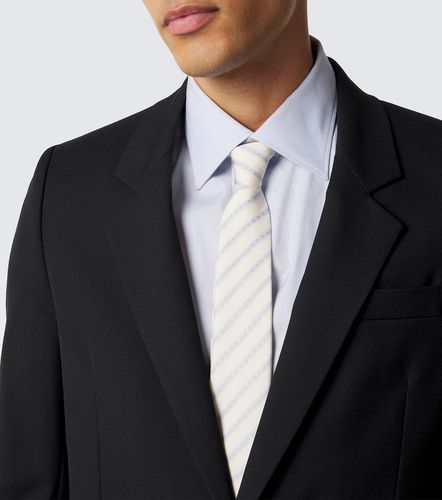 Corbata de seda a rayas - Saint Laurent - Modalova