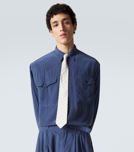 Saint Laurent Striped silk tie - Saint Laurent - Modalova