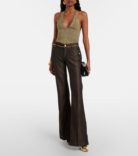 Body de lamé con cuello halter - Roberto Cavalli - Modalova