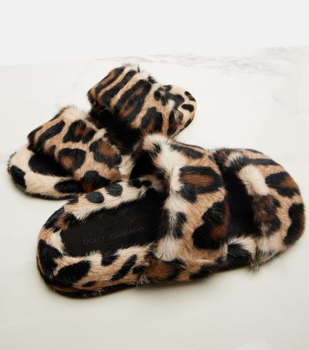 Sandalias de borrego estampadas - Dolce&Gabbana - Modalova