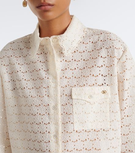 Camicia in cotone sangallo - Valentino - Modalova