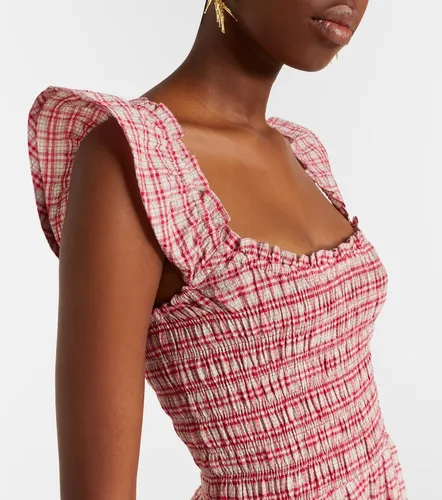 Eudora checked cotton midi dress - Faithfull - Modalova