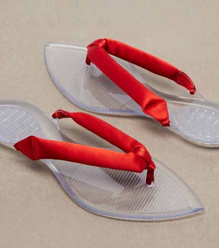 Alaïa Sandalias Invisible de satén - Alaia - Modalova
