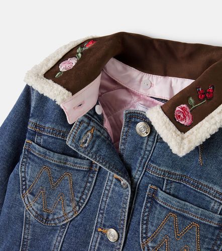 Monnalisa Chaqueta de denim bordada - Monnalisa - Modalova