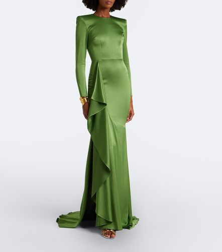 Alex Perry Draped crepe satin gown - Alex Perry - Modalova