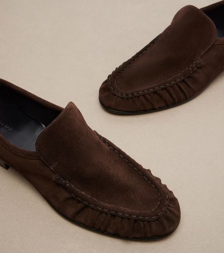 The Row Soft ruched suede loafers - The Row - Modalova