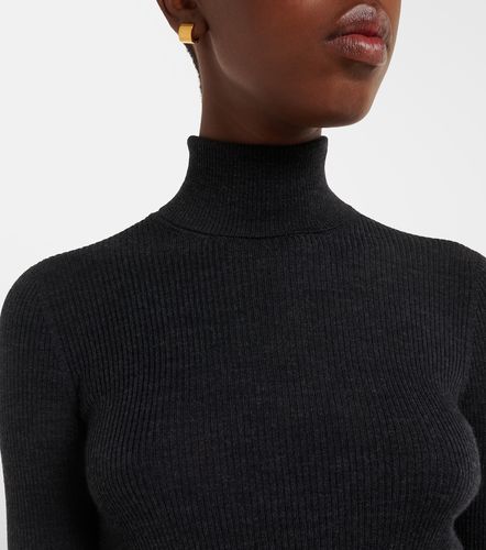 Pullover in lana, seta e cashmere a coste - Agnona - Modalova