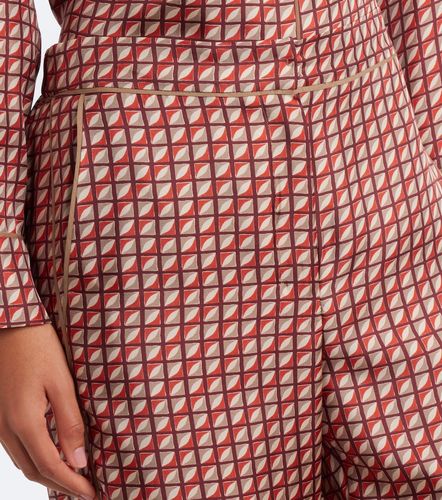 Pantaloni a gamba larga in seta con stampa - 'S Max Mara - Modalova