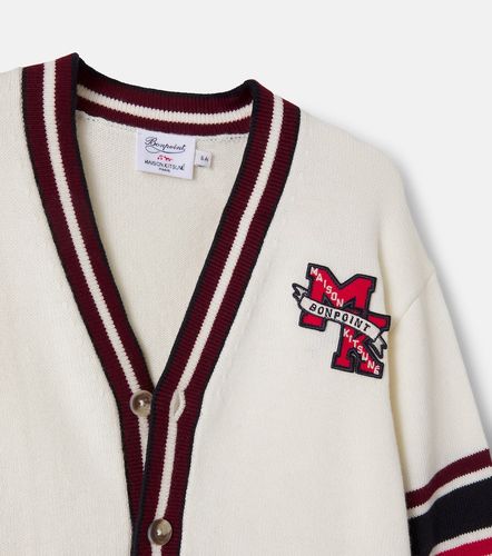 X Maison Kitsuné cárdigan de algodón y cachemir - Bonpoint - Modalova