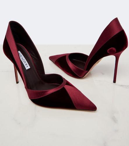 Pumps Shadow in velluto e raso - Aquazzura - Modalova