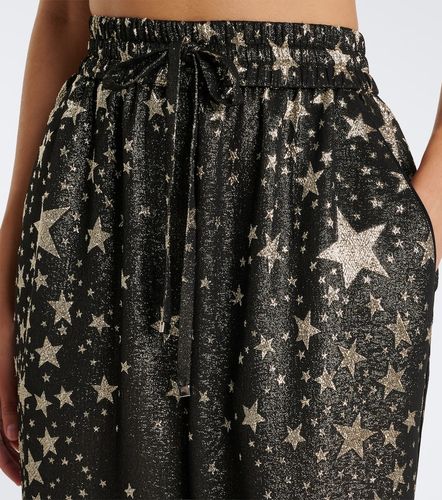 Pantalones anchos de jacquard en mezcla de seda - Dolce&Gabbana - Modalova