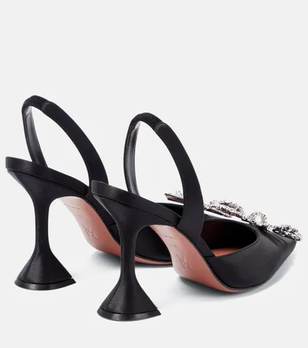Rosie satin slingback pumps - Amina Muaddi - Modalova