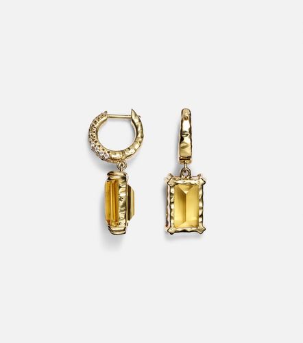 Orecchini Yana Micro in 18kt con berilli e diamanti - Octavia Elizabeth - Modalova