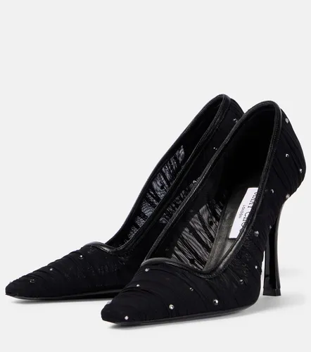 Lotta 100 embellished mesh pumps - Jimmy Choo - Modalova