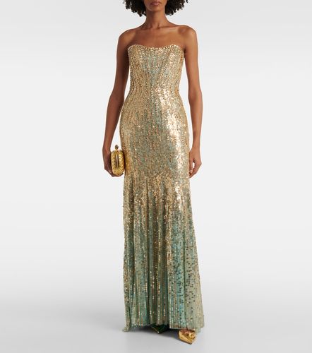 Sarai sequined strapless gown - Jenny Packham - Modalova