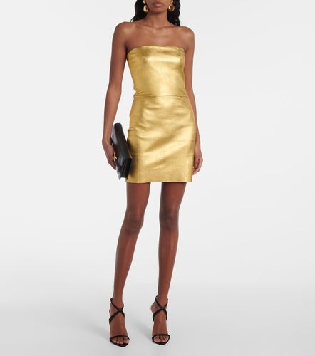 Amina metallic leather minidress - Stouls - Modalova