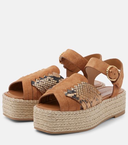 Sandali espadrillas Elsa in suede e pelle - Ulla Johnson - Modalova
