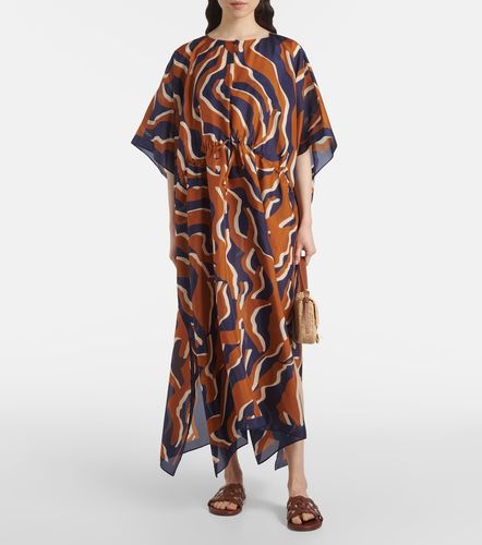 Archipel printed gathered silk kaftan - Eres - Modalova