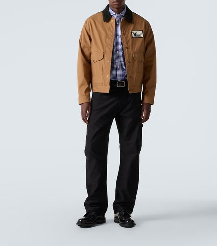 Jeans rectos con piel - Junya Watanabe - Modalova