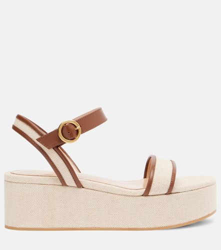 Rodi canvas platform sandals - Gianvito Rossi - Modalova