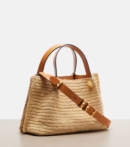 VLogo Small raffia top-handle bag - Valentino Garavani - Modalova
