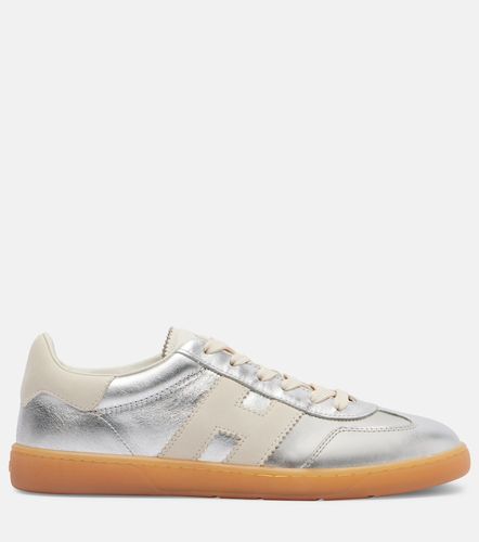 Cool metallic leather sneakers - Hogan - Modalova