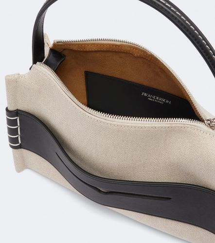 Loafer Medium canvas and leather top-handle bag - JW Anderson - Modalova