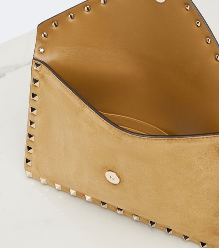 Bustina Rockstud Medium in suede - Valentino Garavani - Modalova
