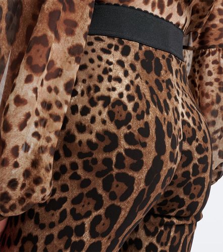 Leopard-print leggings - Dolce&Gabbana - Modalova