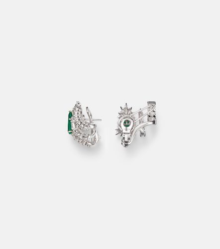 Pendientes Reign Supreme de oro amarillo y blanco de 18 ct con diamantes y esmeralda - Yeprem - Modalova
