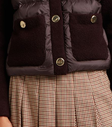 Cárdigan de plumas en mezcla de lana - Moncler - Modalova