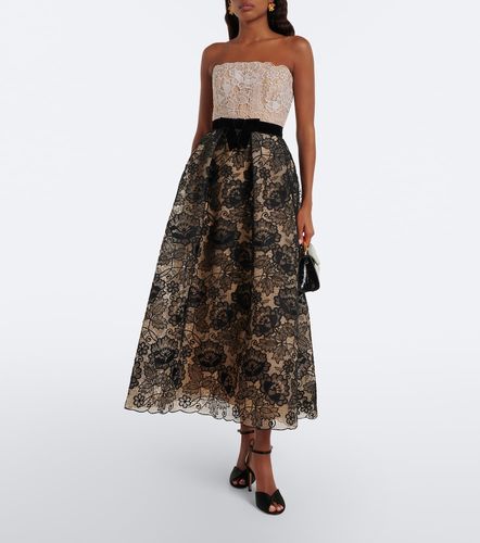 Vestido de cóctel de encaje guipur - Elie Saab - Modalova