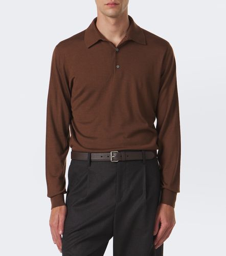 Cashmere and silk polo sweater - Thom Sweeney - Modalova