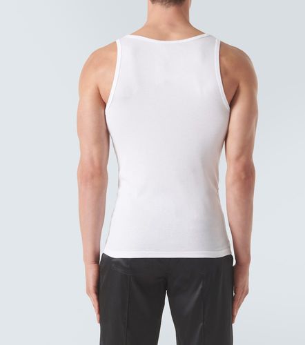 Tank top in misto cotone a coste - Tom Ford - Modalova