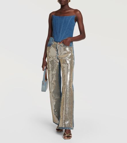 Denim bustier top - Giuseppe di Morabito - Modalova