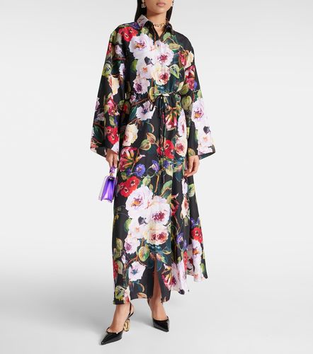 Abito chemisier in satin di seta - Dolce&Gabbana - Modalova
