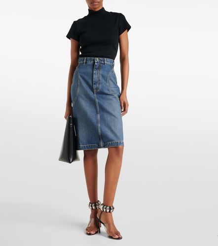 Alaia Denim pencil skirt - Alaia - Modalova
