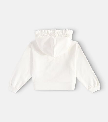 Sudadera con capucha en mezcla de algodón - Monnalisa - Modalova