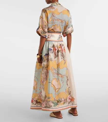 Tallow printed linen maxi skirt - Zimmermann - Modalova
