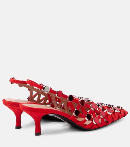 Pumps slingback Grid 50 in pelle - The Attico - Modalova